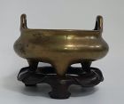 Chinese Qing Dynasty Bronze Censer, Xuande Mark.