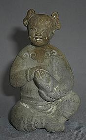 18th Century Pottery Figure