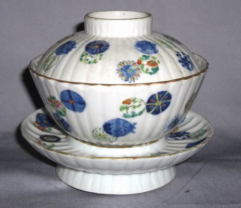 A Qing Dynasty Doucai Bowl and Cover