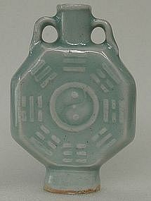 Celadon Glaze Snuff Bottle,Qing Period