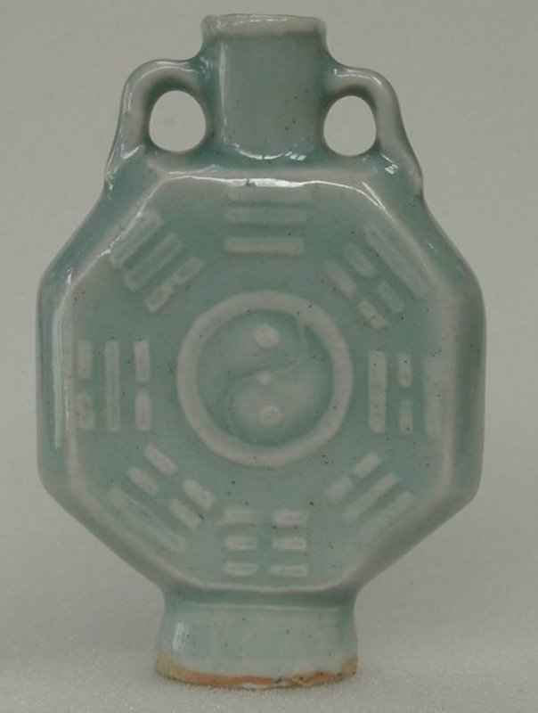 Celadon Glaze Snuff Bottle,Qing Period