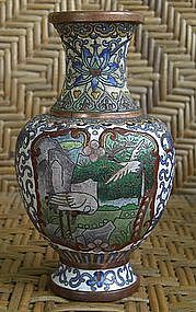 Fine Chinese Cloisonne Vase