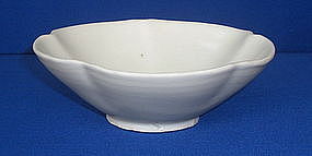 Rare Song Dynasty Ding ware Lobed Bowl