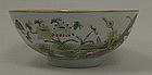 Famille Rose Butterfly bowl,Tongzhi period