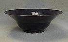 Purple glaze bowl.Qing period