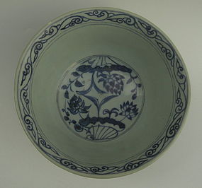Sample of Yuan dynasty blue and white bowl