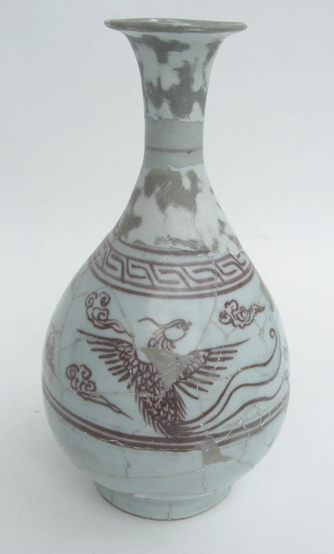 Example Yuan Dyn Under Glaze Copper Red Vase (2)