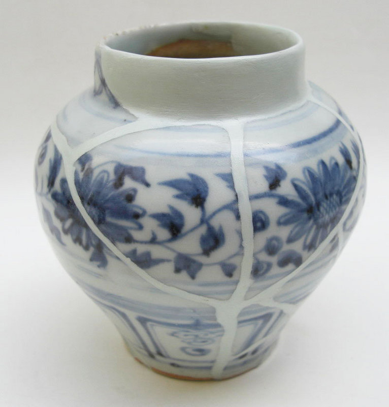 Two Sample Yuan Dynasty Blue and White Jar