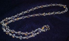 Old cut glass strand of beads