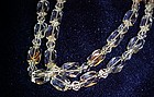 Old cut glass strand of beads