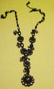 Beautiful black Victorian look necklace