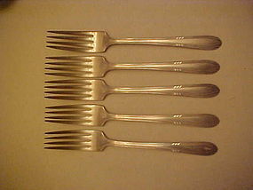 Wm rogers Facination pattern dinner fork silver plate