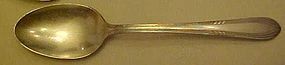 Wm Rogers FACINATION pattern soup spoon silver plated