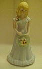 Enesco Growing up Birthday girl #14 blond figurine