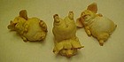 Frolicking pig  figurine trio from Home Interior