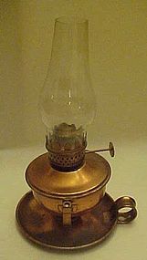 Vintage copper lamp, two way table or wall mount