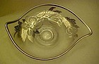 Viking Epic silver  floral overlay dish