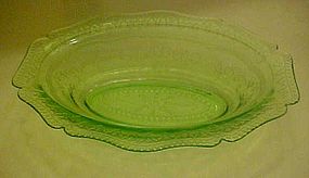 Federal Patrician spoke oval serving bowl green