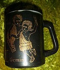 Federal Black zodiac mug gemini the twins