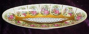 Royal Vienna courting couples celery dish