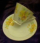 Phoenix chna TF&S teacup and saucer yellow florals