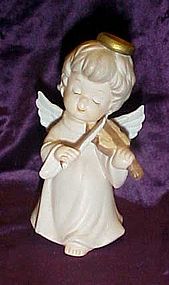 George Lefton angel playing violin figurine 05420
