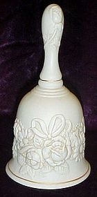Porcelain Remembrance bell with roses and florals
