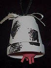 Udderly cute cow bell ornament