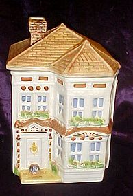 Vintage Avon Townhouse canister cookie jar