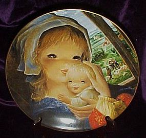 Pastoral Mother and child plate by Juan Ferrandiz