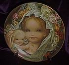 Schmid Floral Mother and Child plate by Juan Ferrandiz