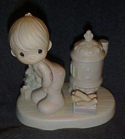 Precious Moments figurine May your Christmas be warm