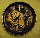 Lindner Kueps miniature Cobalt plate Joy of Christmas