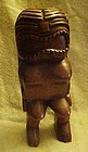 Hand carved  wood happiness Tiki statue