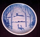 Royal Copenhagen Denmark mini delft plate snow deer