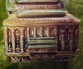 Vintage San Francisco cable car shakers EF Clements
