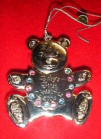 Reed and Barton Babys 1st Christmas 2004 bear ornament