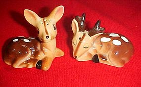 Norcrest  Oh Deer fawn salt  and pepper shakers H273