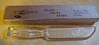 Clear glass fruit knife in original box