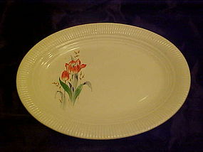 Salem China Victory Rust Tulip oval platter