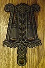 Vintage Grain and tassel miniature iron trivet  MT-6