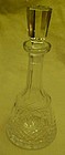 Cut lead crystal liquor decanter