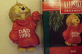 Hallmark Keepsake ornament Lion Dad 1990