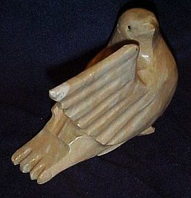 Vintage tan onyx dove or pigeon Mexico