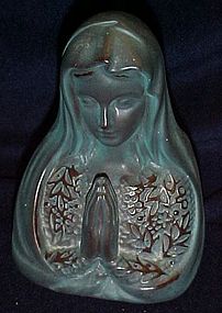 Vintage Enesco Madonna Virgin Mary head vase planter