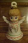 Lefton porcelain angel bell ornament