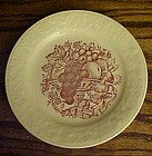 Homer Laughlin Harvest dessert plate Mothers Oats Prem