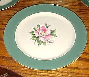 Homer Laughlin Century Green Pie dessert plate 7 1/4"