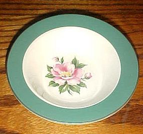 Homer Laughlin Century Green rimmed sauce dessert bowl