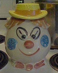 Vintage Morton Hillbilly clown cookie jar